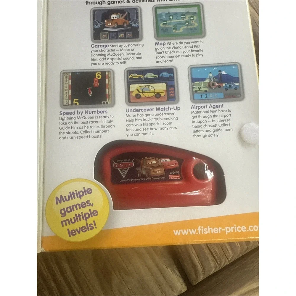 Fisher Price Smart Cycle Cartridge Disney Pixar Cars 2 New 2010 Learning Arcade